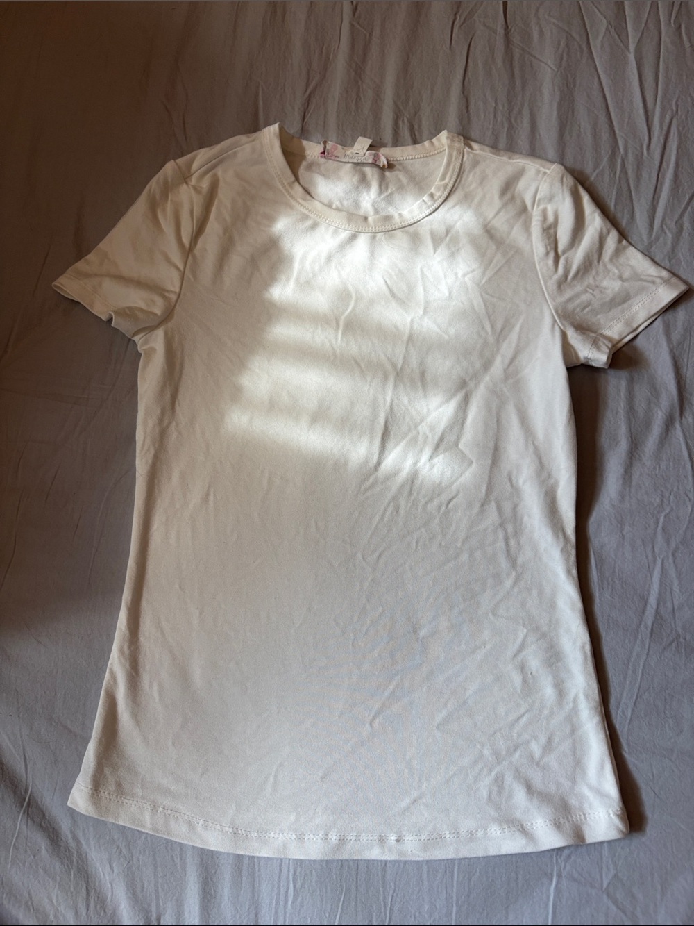 Pink Republic White Short Sleeve Crew Tee
